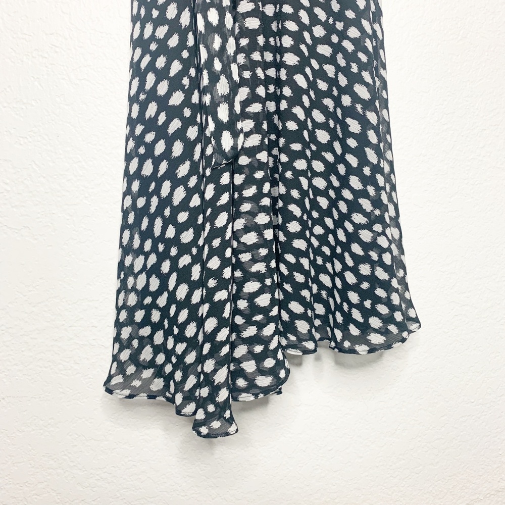 MSK | Black White Print Dress Size 8 - Picture 5 of 8